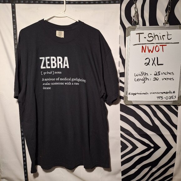 NWOT Zebra definition T-Shirt 2XL - Picture 1 of 4